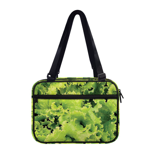 Green Lettuce Salad Print Double Strap Bible Bag