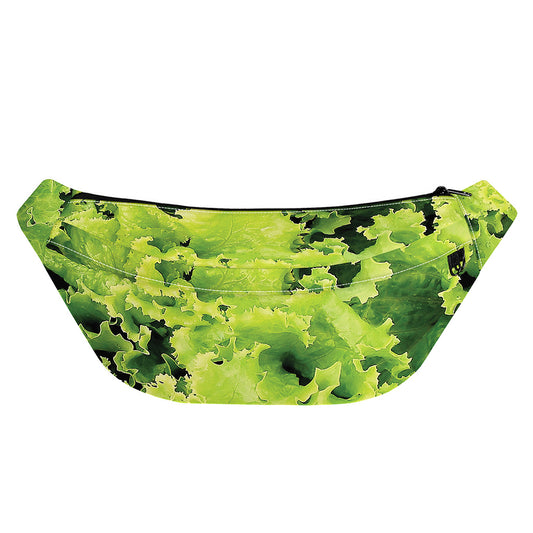 Green Lettuce Salad Print Fanny Pack
