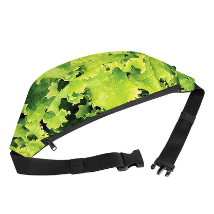 Green Lettuce Salad Print Fanny Pack