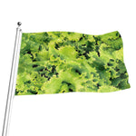 Green Lettuce Salad Print Flag