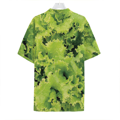 Green Lettuce Salad Print Hawaiian Shirt