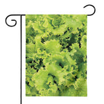 Green Lettuce Salad Print House Flag
