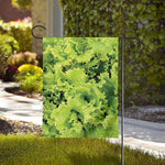 Green Lettuce Salad Print House Flag
