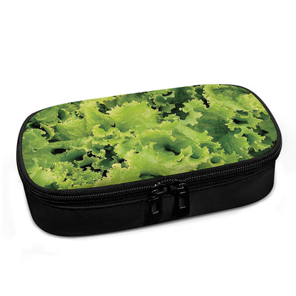 Green Lettuce Salad Print Insulin Cooler Travel Case