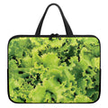 Green Lettuce Salad Print Laptop Sleeve With Handle