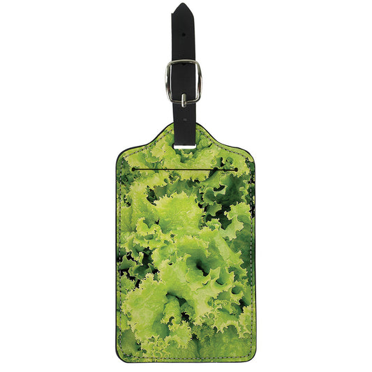 Green Lettuce Salad Print Luggage Tag