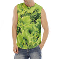 Green Lettuce Salad Print Men's Fitness Tank Top