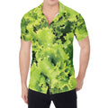 Green Lettuce Salad Print Men's Shirt