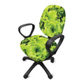 Green Lettuce Salad Print Office Chair Cover