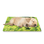 Green Lettuce Salad Print Pet Cooling Mat Cover