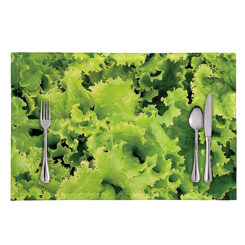 Green Lettuce Salad Print Placemat