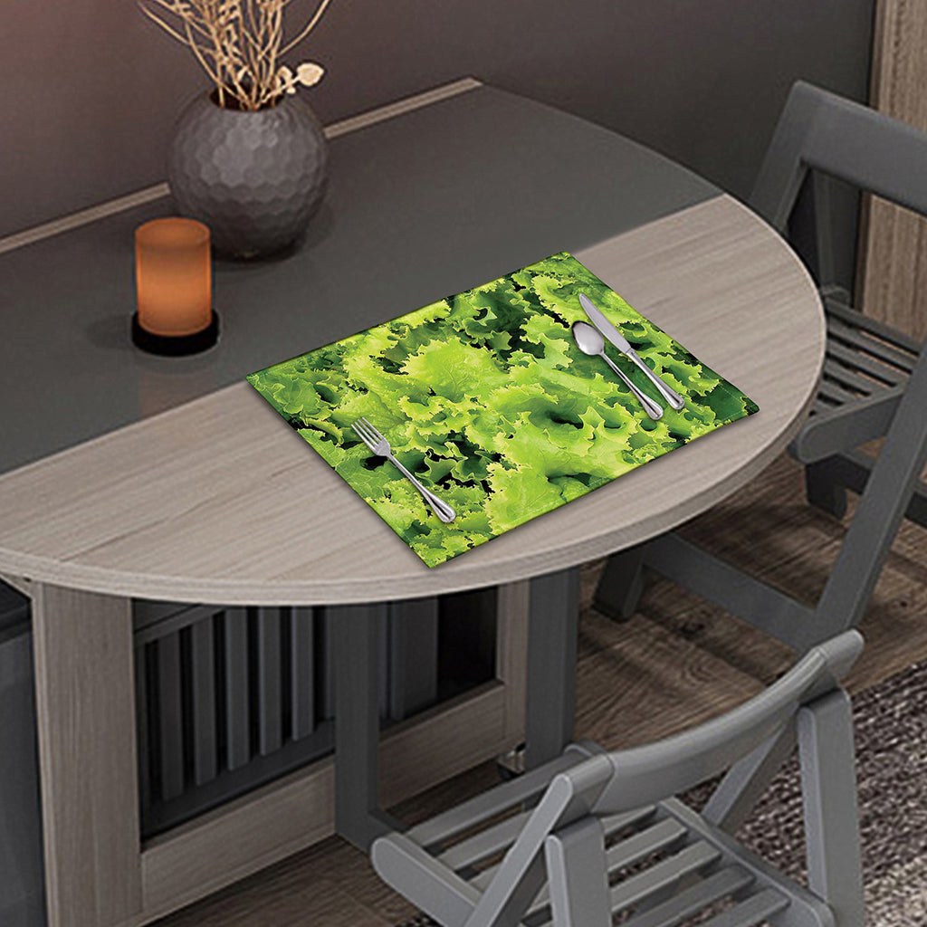 Green Lettuce Salad Print Placemat