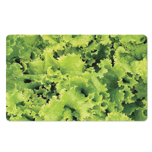 Green Lettuce Salad Print Polyester Doormat