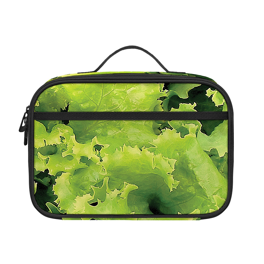 Green Lettuce Salad Print Portable Lunch Bag