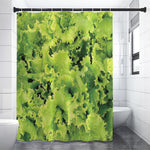 Green Lettuce Salad Print Premium Shower Curtain