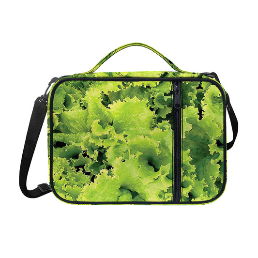 Green Lettuce Salad Print Shoulder Strap Bible Bag