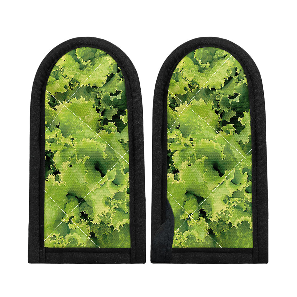 Green Lettuce Salad Print Skillet Handle Cover