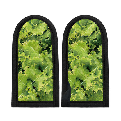 Green Lettuce Salad Print Skillet Handle Cover
