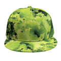 Green Lettuce Salad Print Snapback Cap