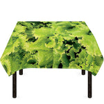 Green Lettuce Salad Print Tablecloth