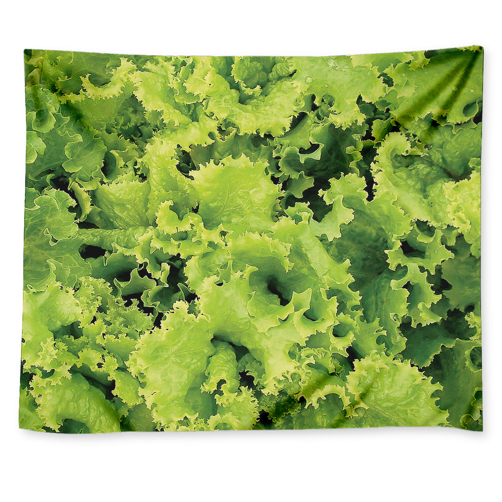 Green Lettuce Salad Print Tapestry