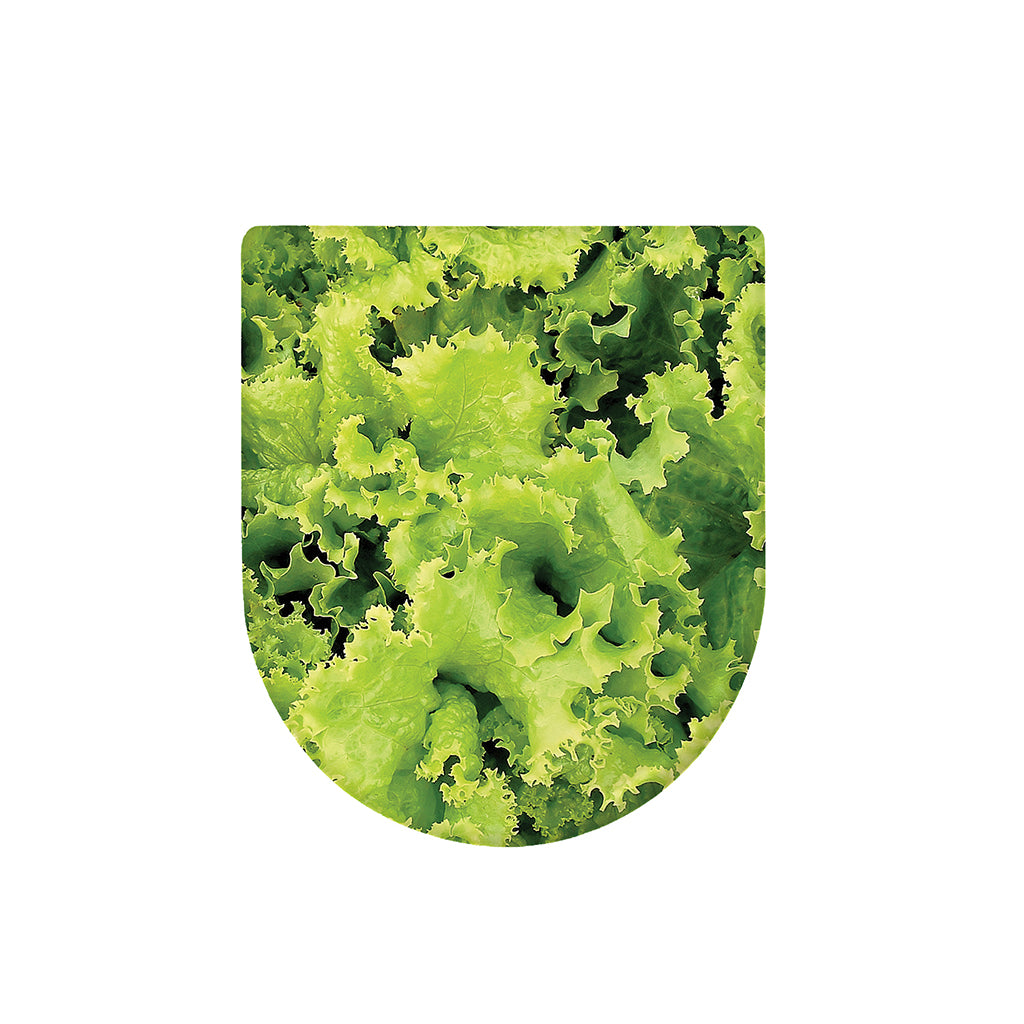 Green Lettuce Salad Print Toilet Lid Cover