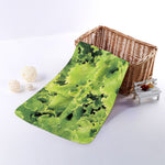 Green Lettuce Salad Print Towel