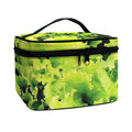 Green Lettuce Salad Print Travel Makeup Bag