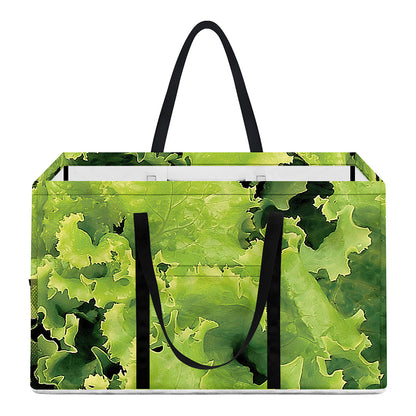 Green Lettuce Salad Print Utility Tote Bag