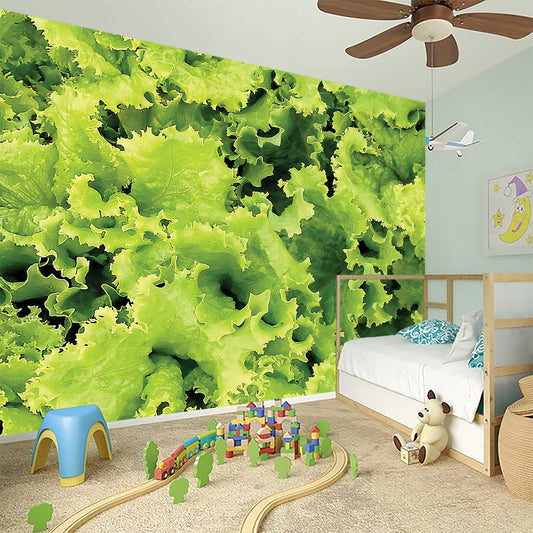 Green Lettuce Salad Print Wall Sticker
