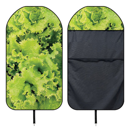 Green Lettuce Salad Print Waterproof Car Seat Cover