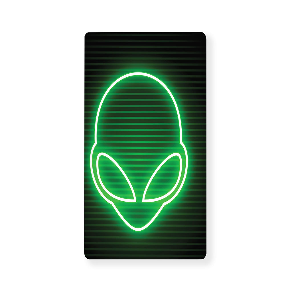 Green Light Alien Print Baby Crib Sheet