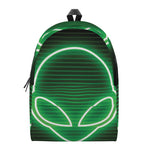 Green Light Alien Print Backpack