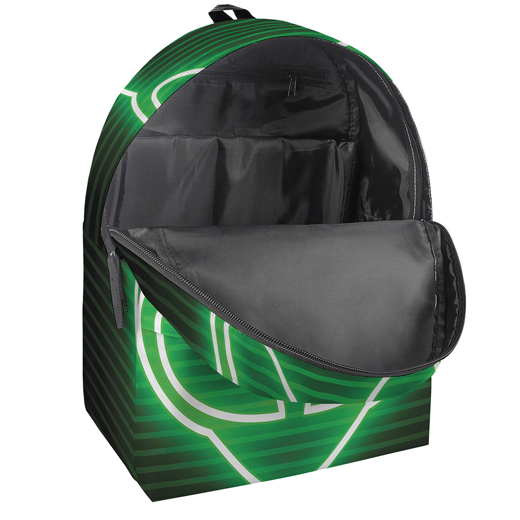 Green Light Alien Print Backpack