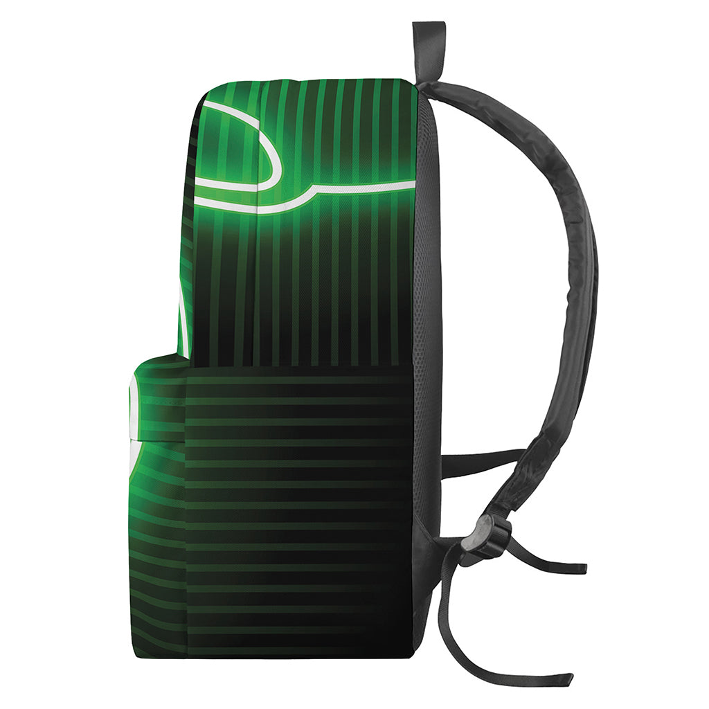 Green Light Alien Print Backpack