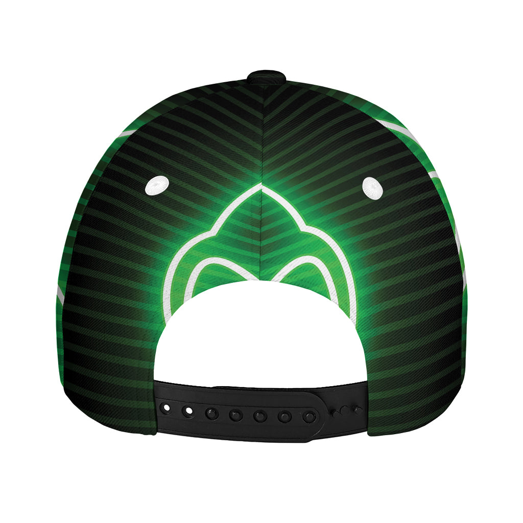 Green Light Alien Print Baseball Cap