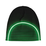 Green Light Alien Print Beanie