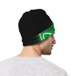 Green Light Alien Print Beanie