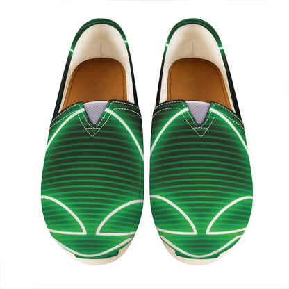 Green Light Alien Print Casual Shoes