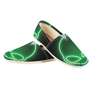 Green Light Alien Print Casual Shoes