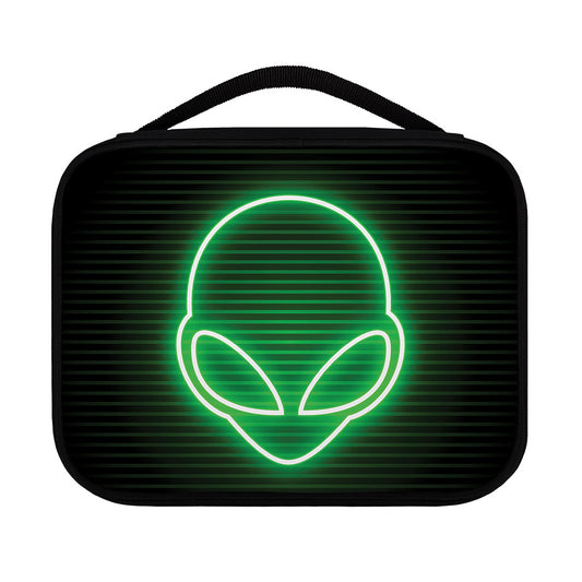 Green Light Alien Print Classic Bible Case