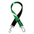 Green Light Alien Print Dog Seat Belt