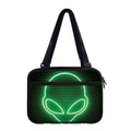 Green Light Alien Print Double Strap Bible Bag