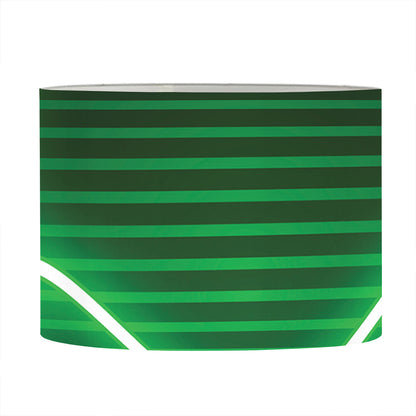 Green Light Alien Print Drum Lamp Shade