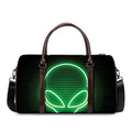 Green Light Alien Print Duffel Bag