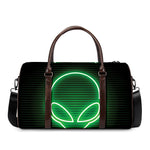 Green Light Alien Print Duffle Bag
