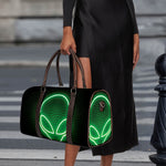 Green Light Alien Print Duffle Bag