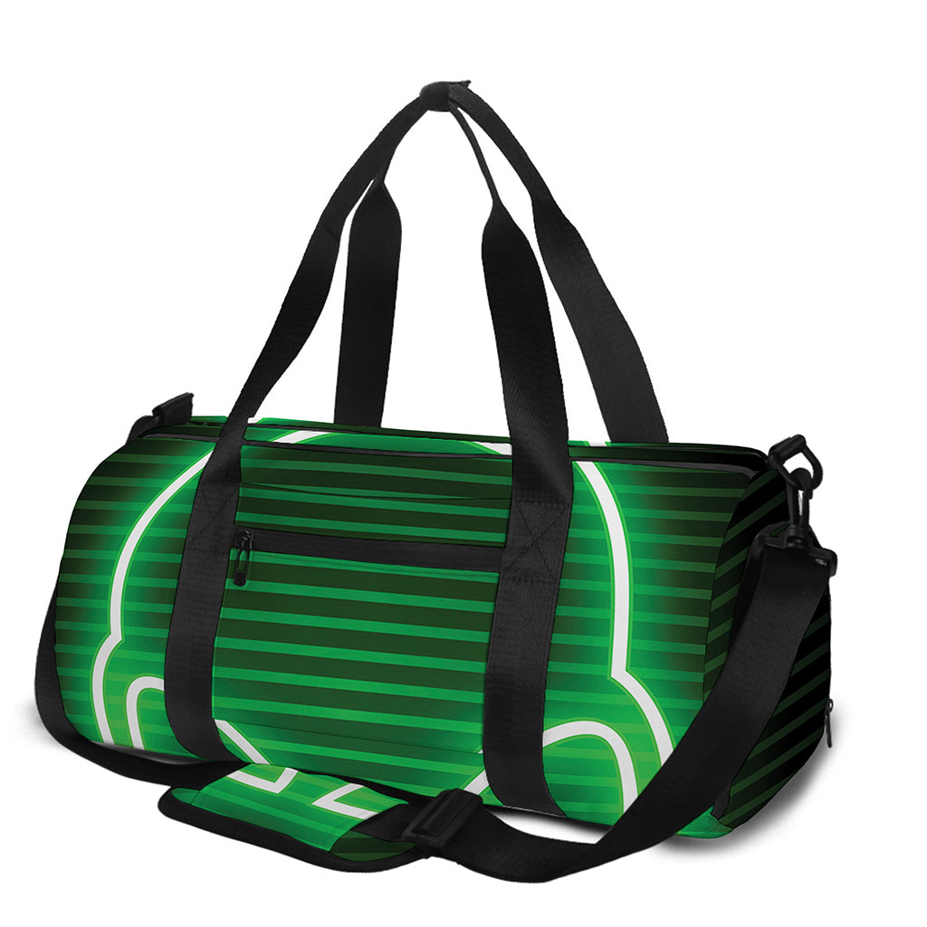 Green Light Alien Print Gym Bag