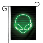 Green Light Alien Print House Flag