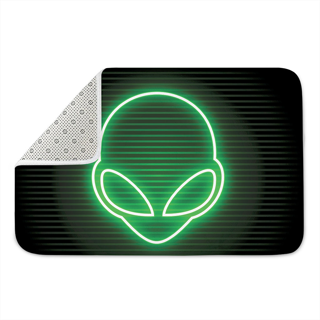 Green Light Alien Print Indoor Door Mat